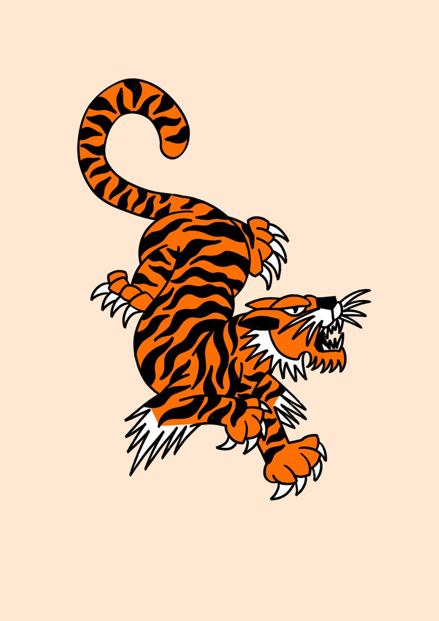 Tiger, Crawling - Print only