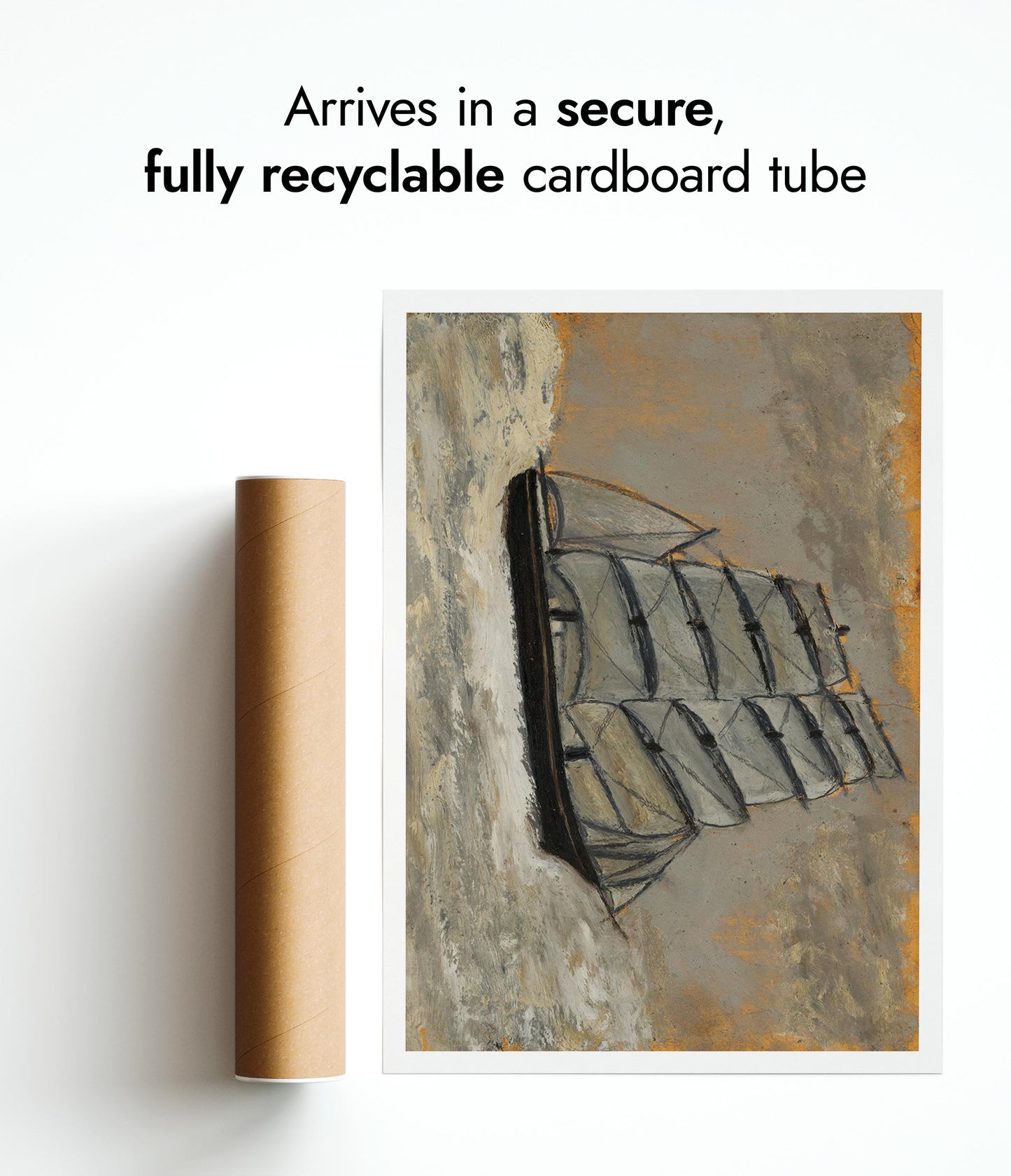 Segelfartyg i ett stormigt hav