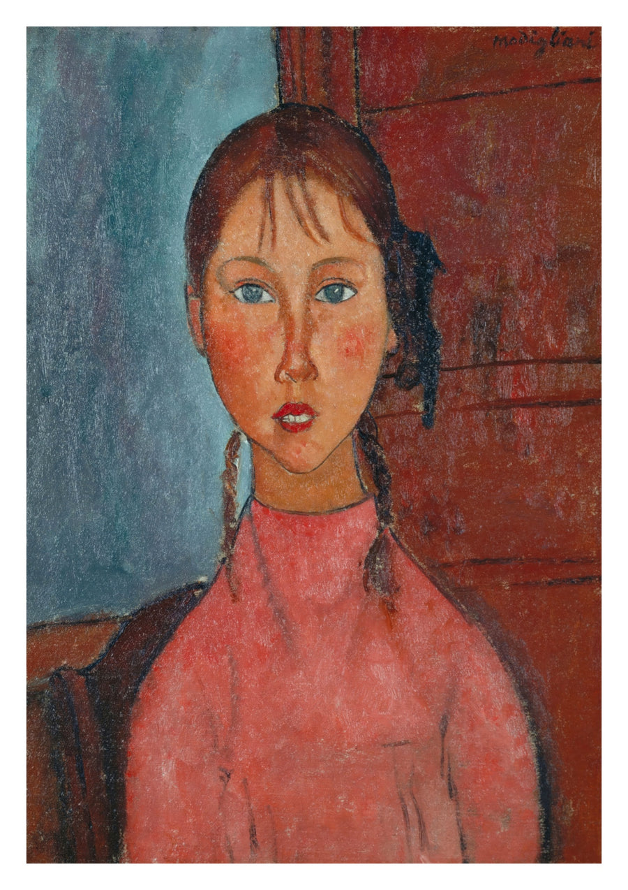 Girl with Pigtails - Print only