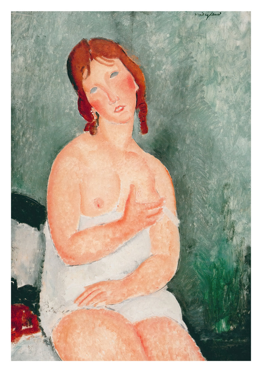 Junge Frau in einem Hemd - Print only
