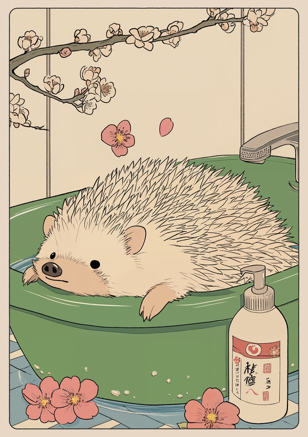 Hedgehog Bathtime