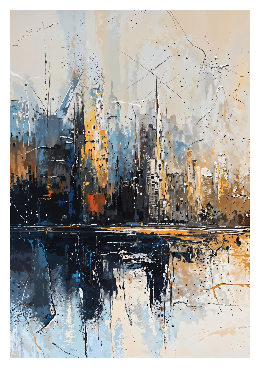 Abstrakte Stadtlandschaft I - Print only