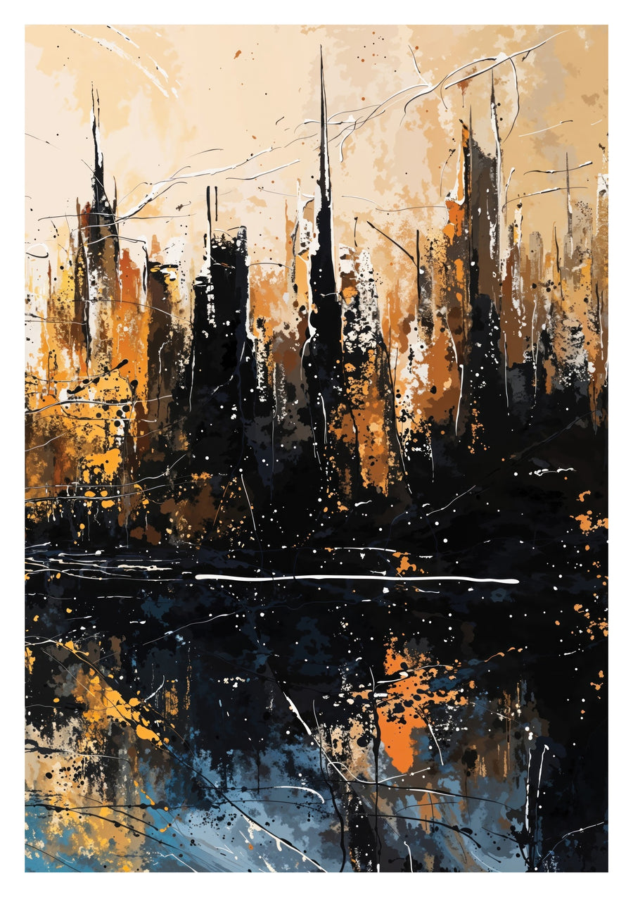 Abstracte stadsgezicht III - Print only