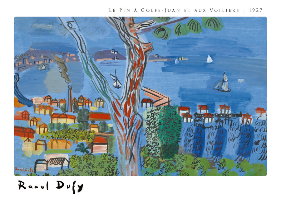 De Den in Golfe-Juan en de Zeilschepen - Print only