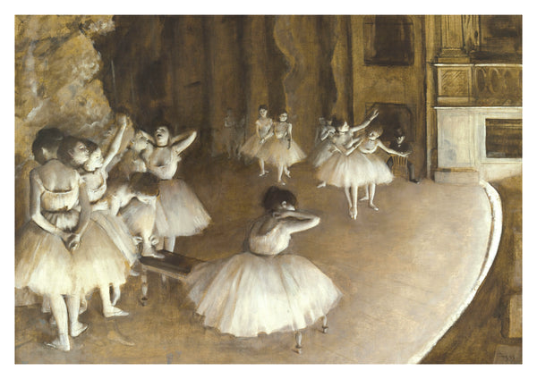 Balletoefening op het toneel