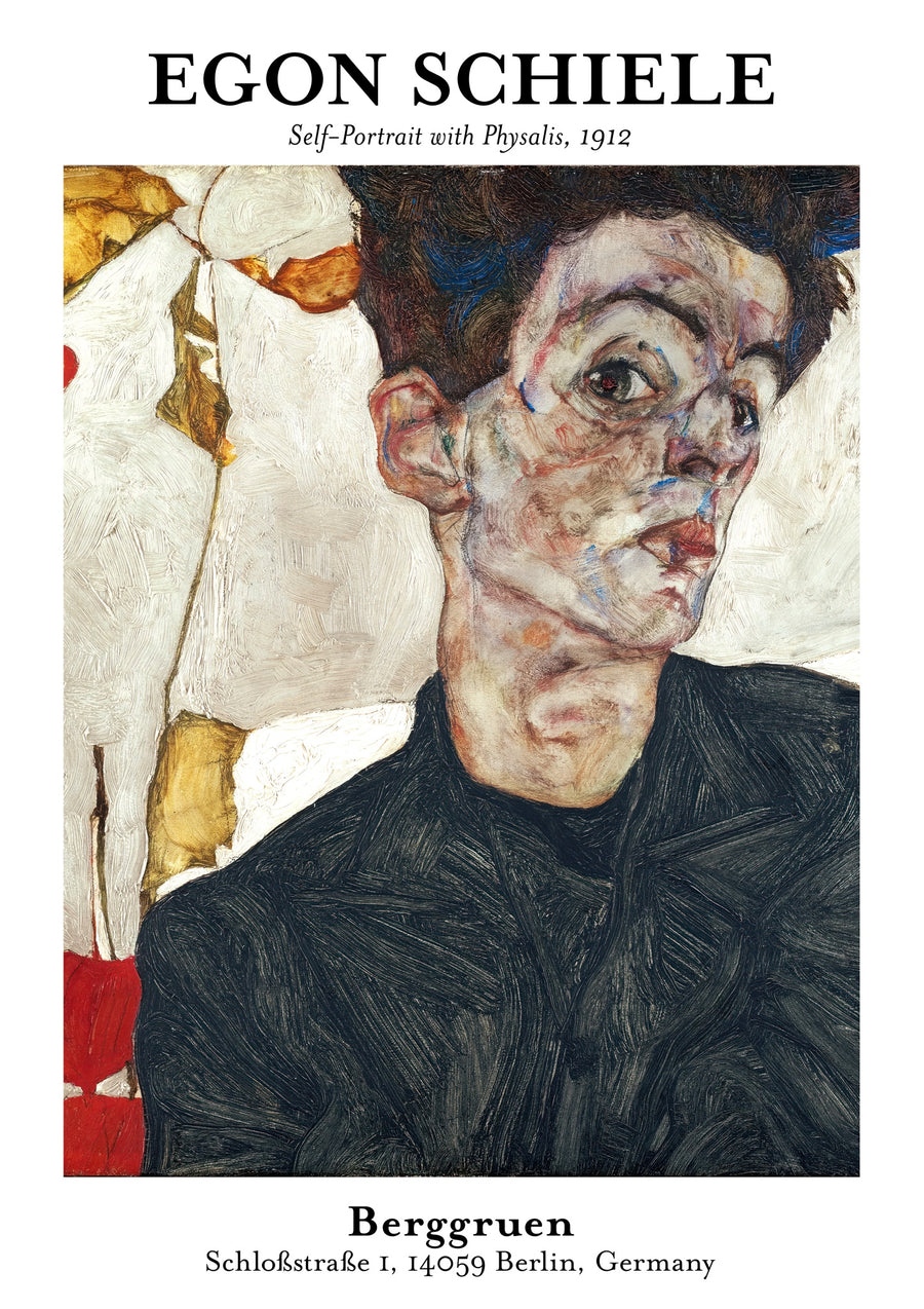 Autoportrait avec physalis - Print only