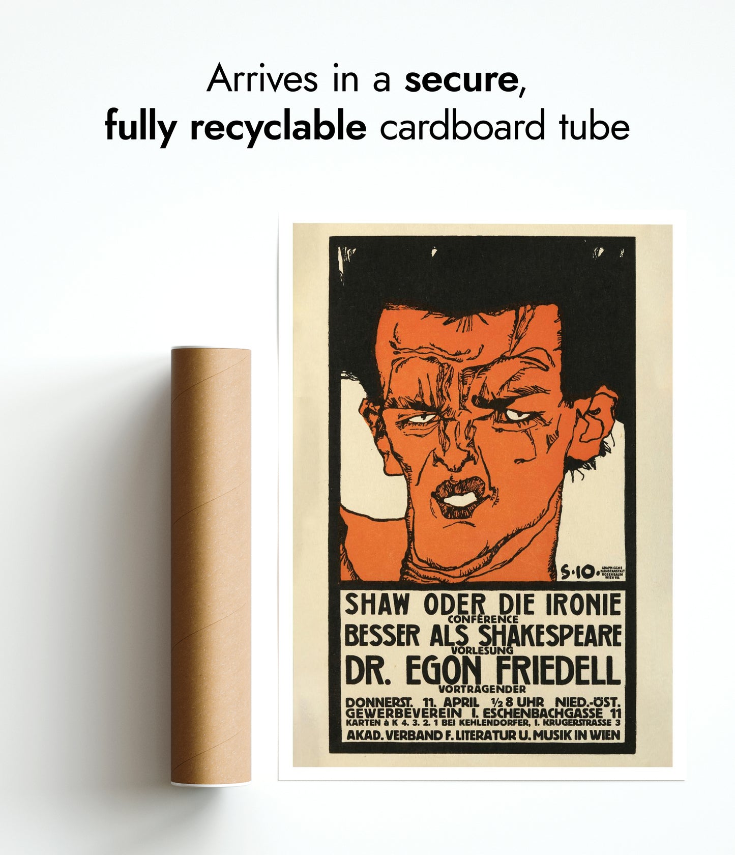 Lecture Poster for Dr. Egon Friedell