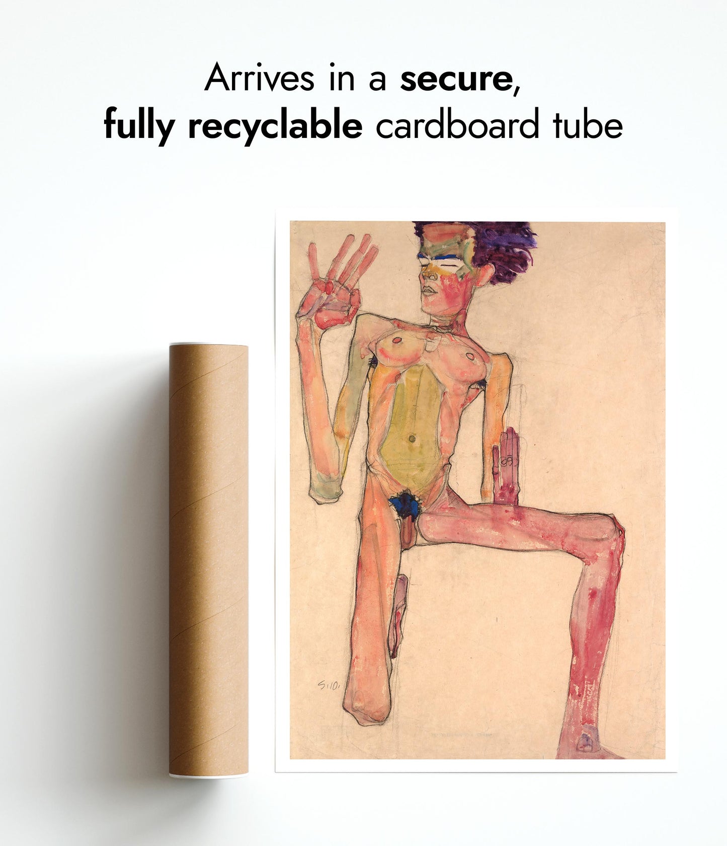 Self-Portrait as Kneeling Nude