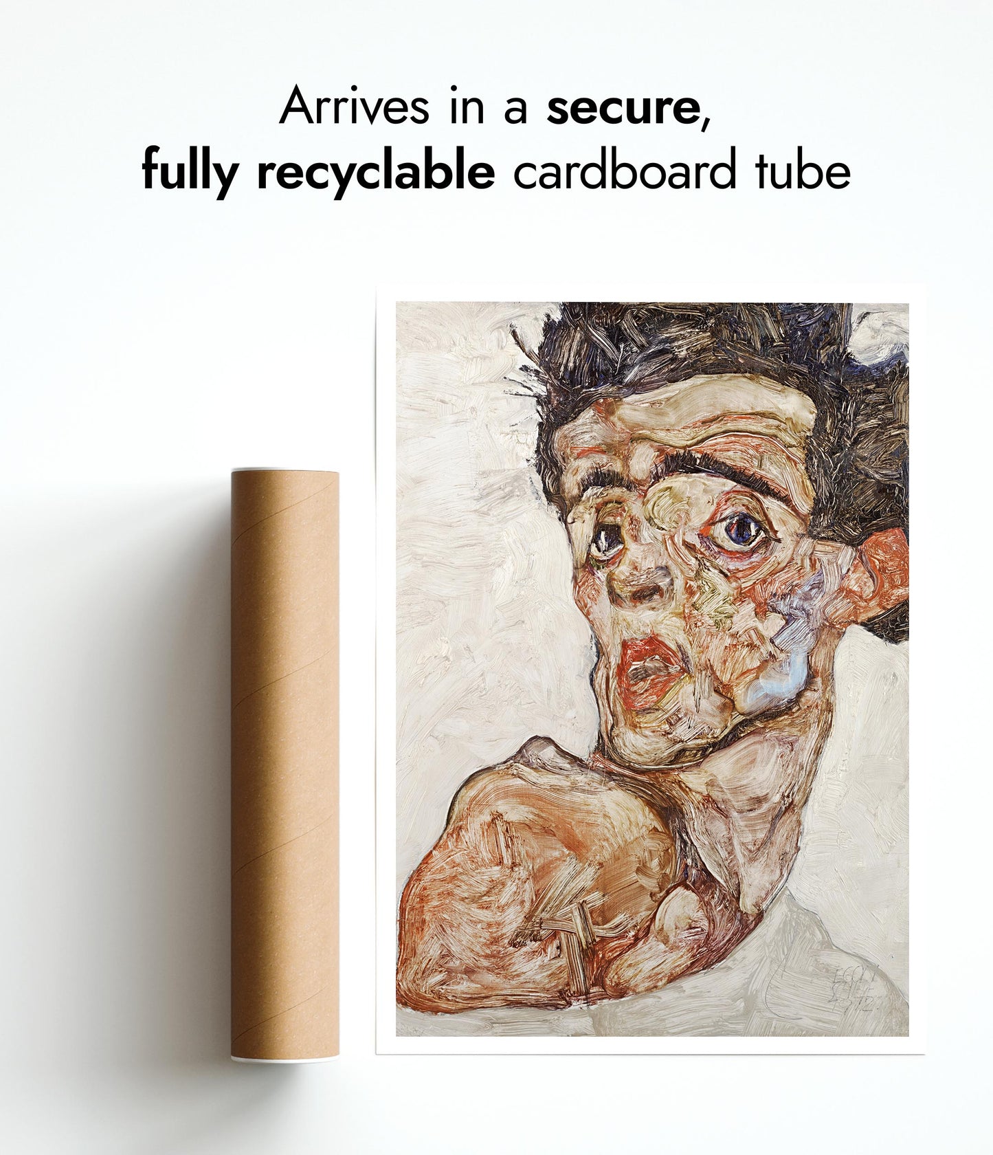 Self-Portrait with Raised Bare Shoulder