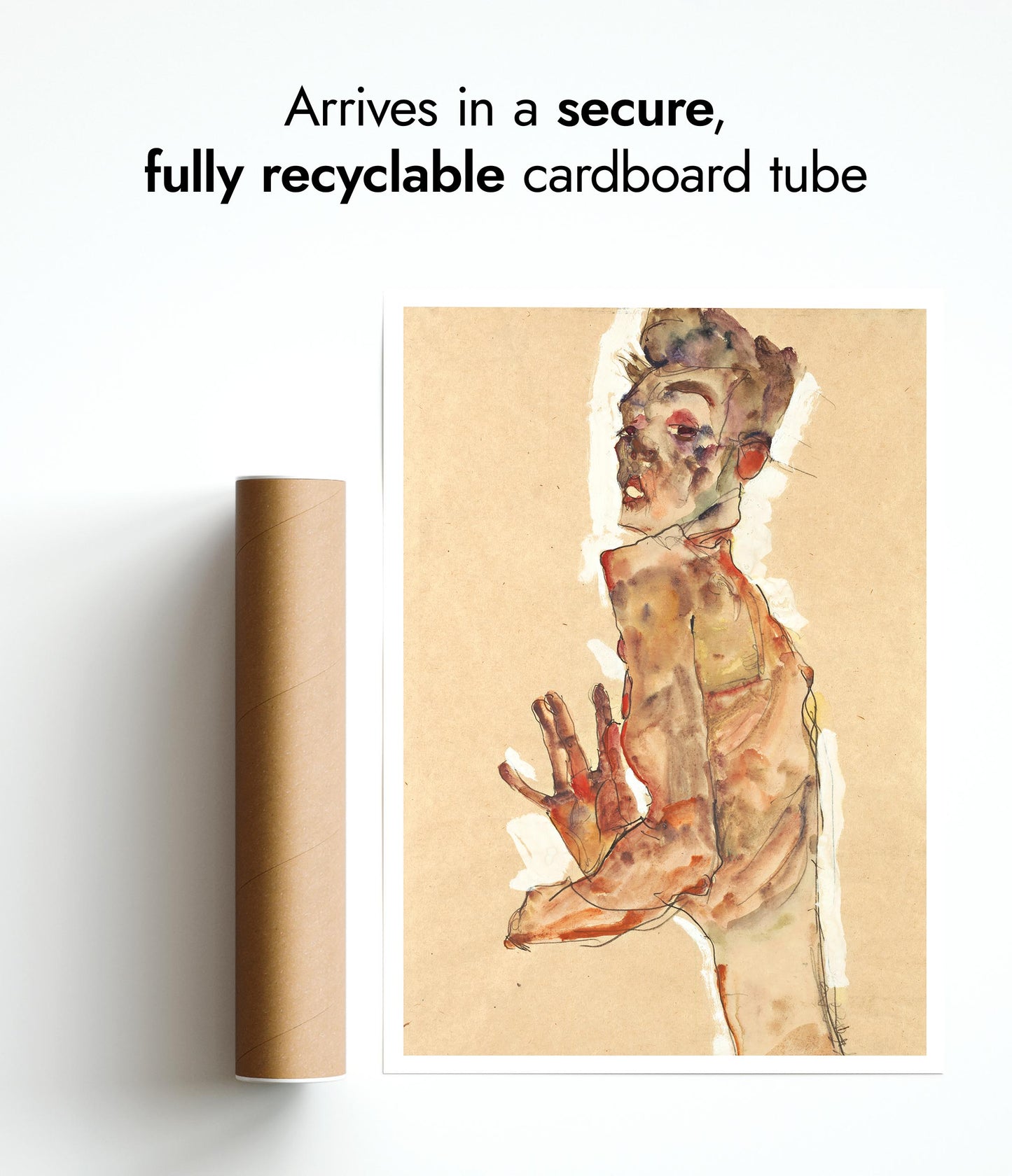 Self-Portrait with Splayed Fingers