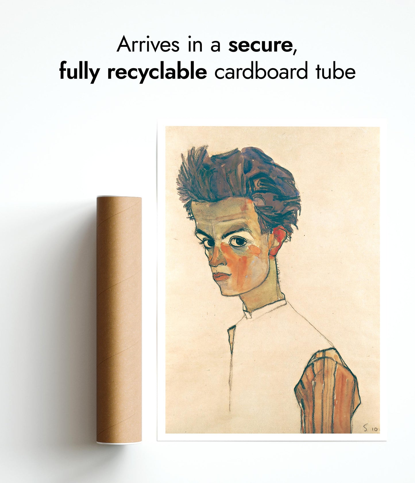 Self-Portrait with Striped Shirt