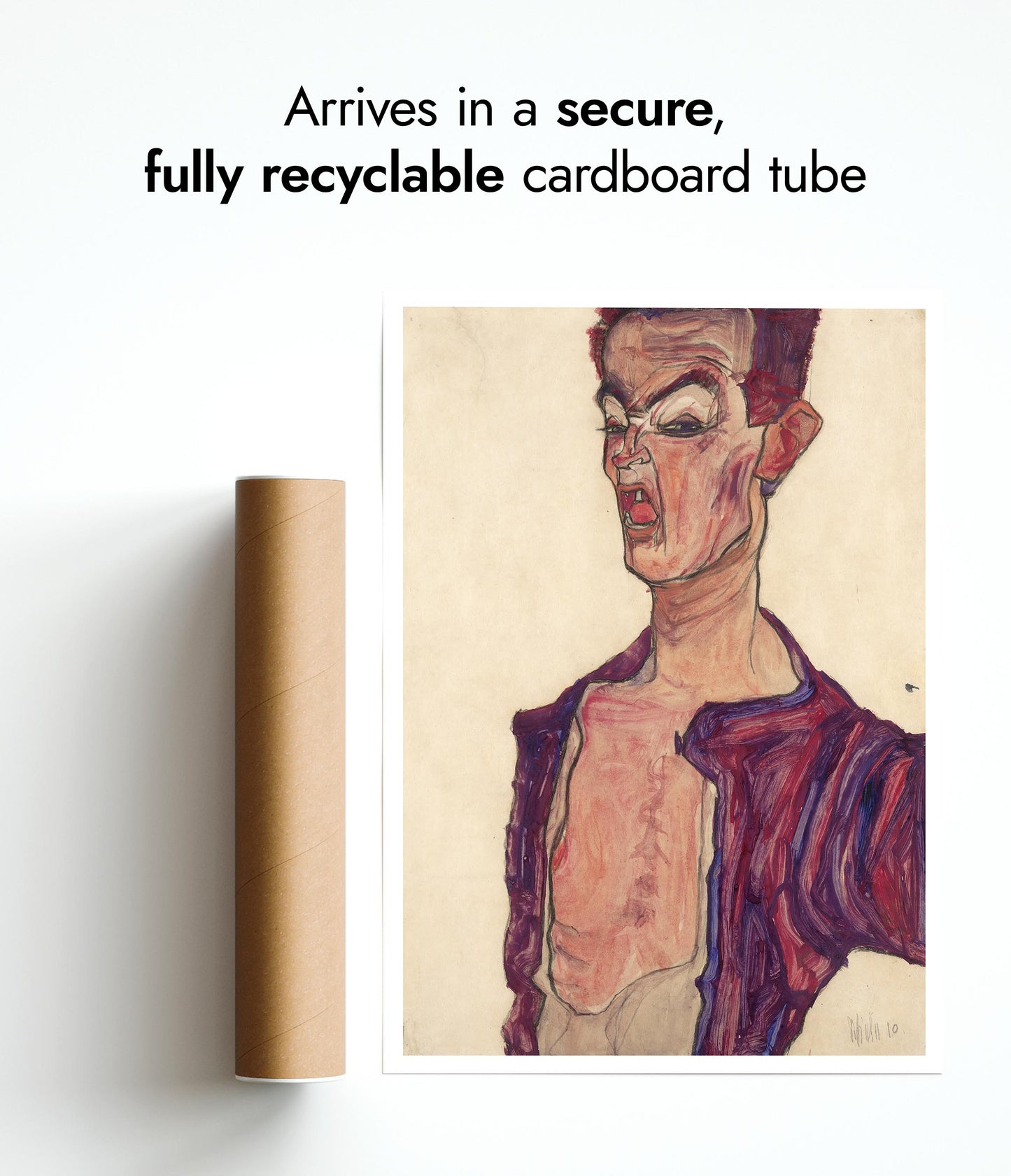 Self-Portrait, Grimacing