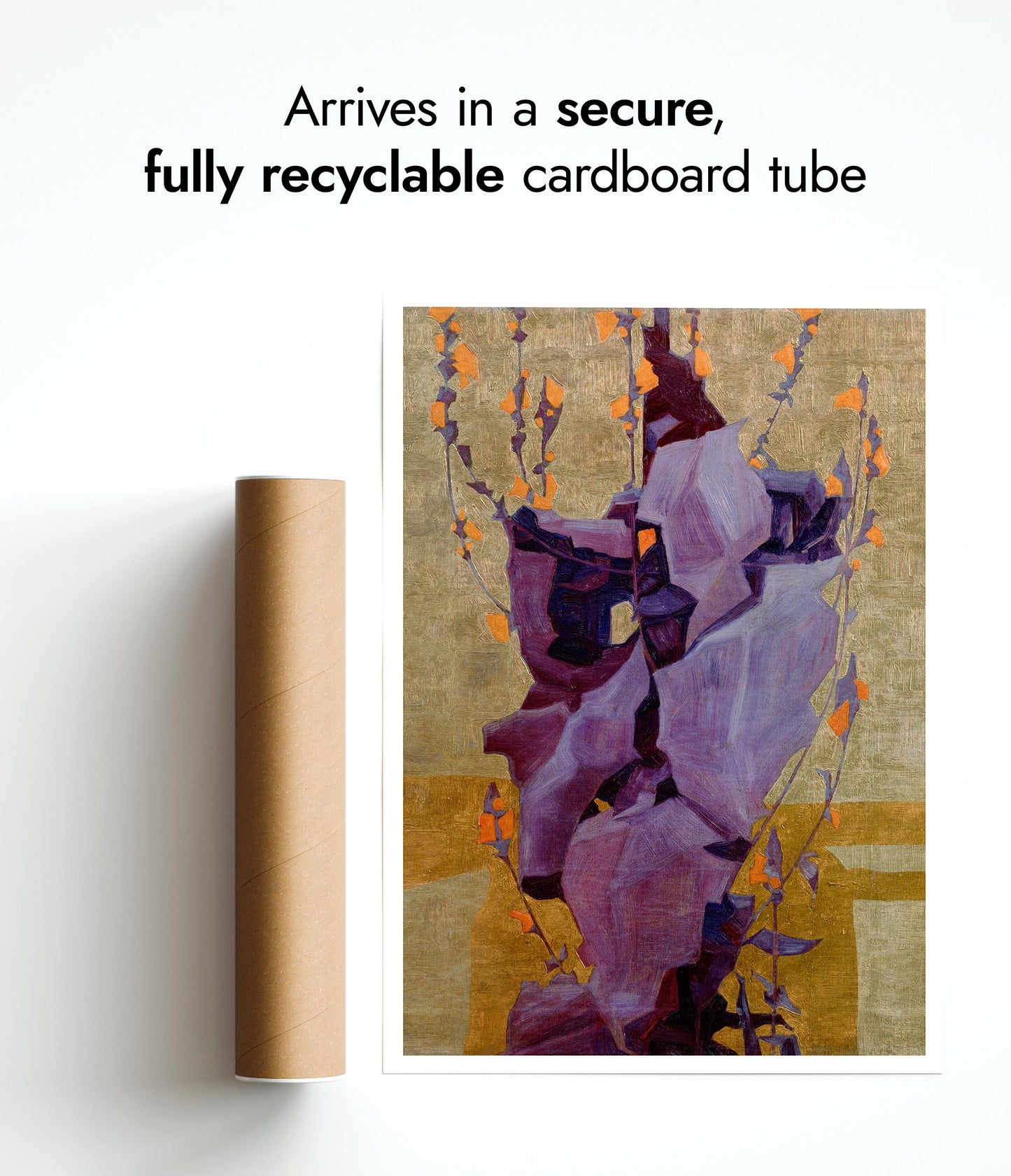 Stylised Flowers in Front of Decorated Background