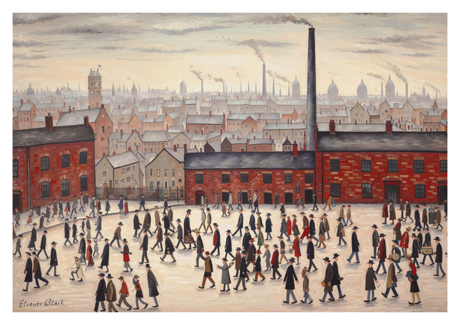 Industrielle Stadtsilhouette - Print only