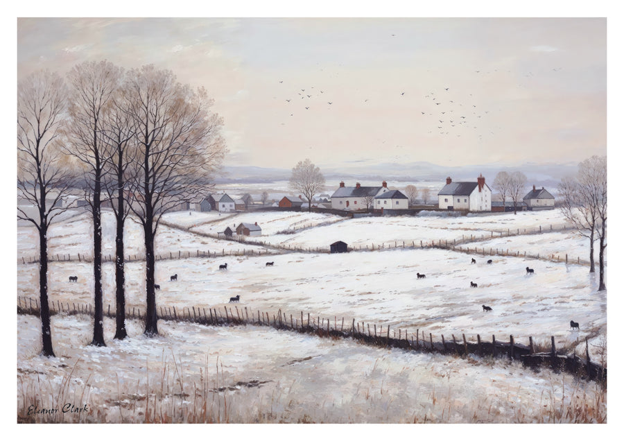 Verschneite Felder - Print only