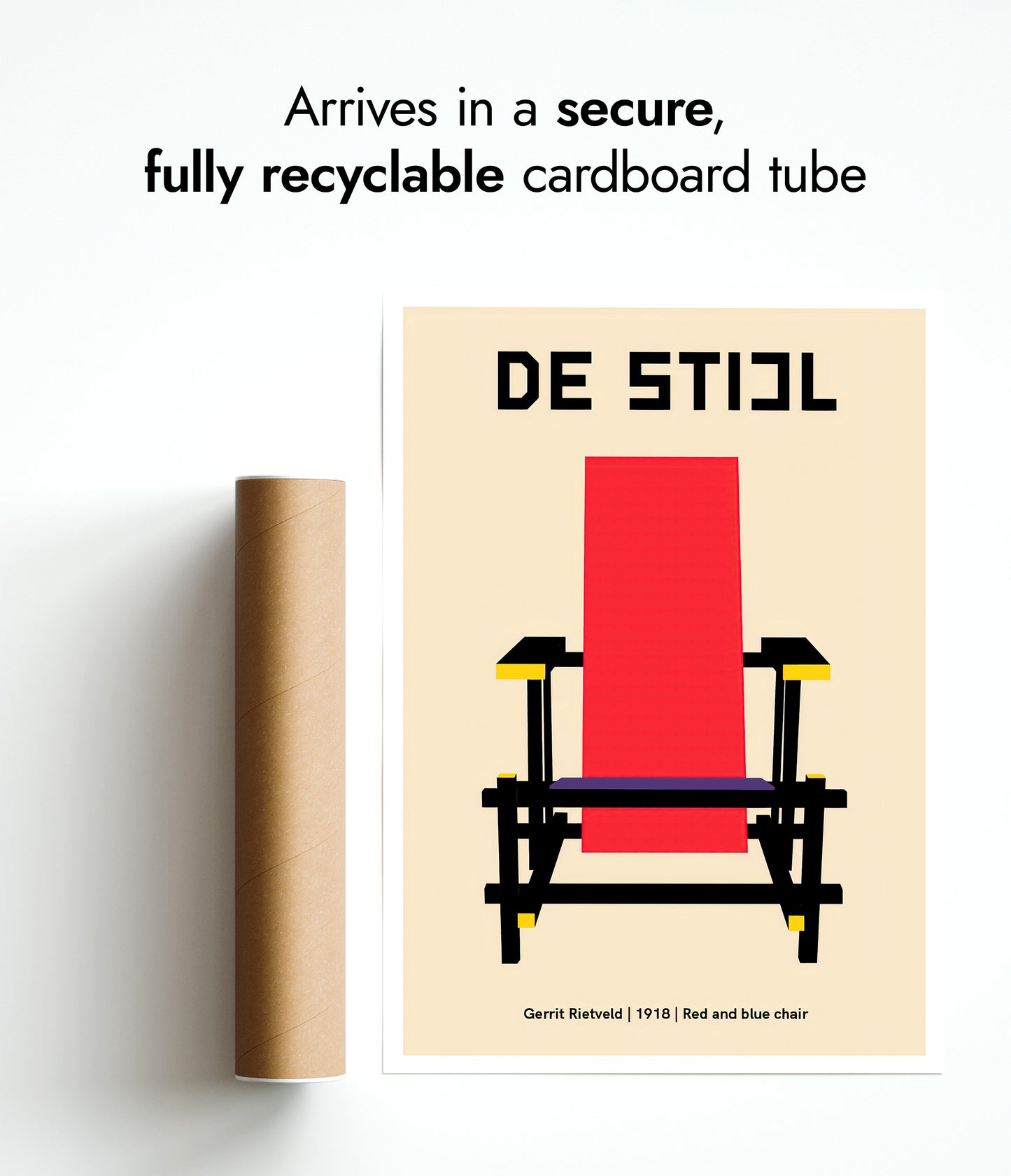 De Stijl - Red & Blue Chair