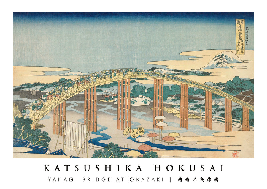 Yahagi-bron vid Okazaki - Print only