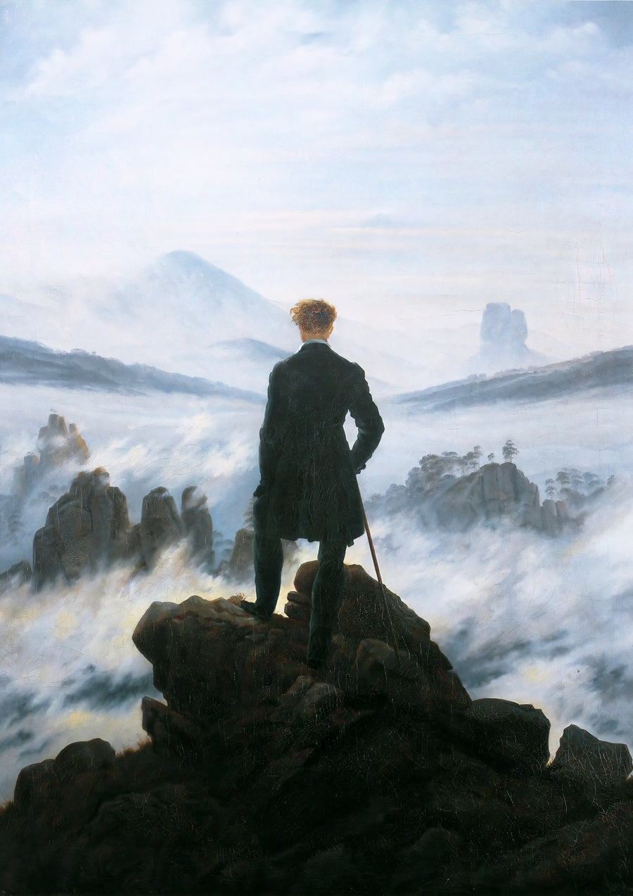 Zwerver boven een zee van mist - Print only