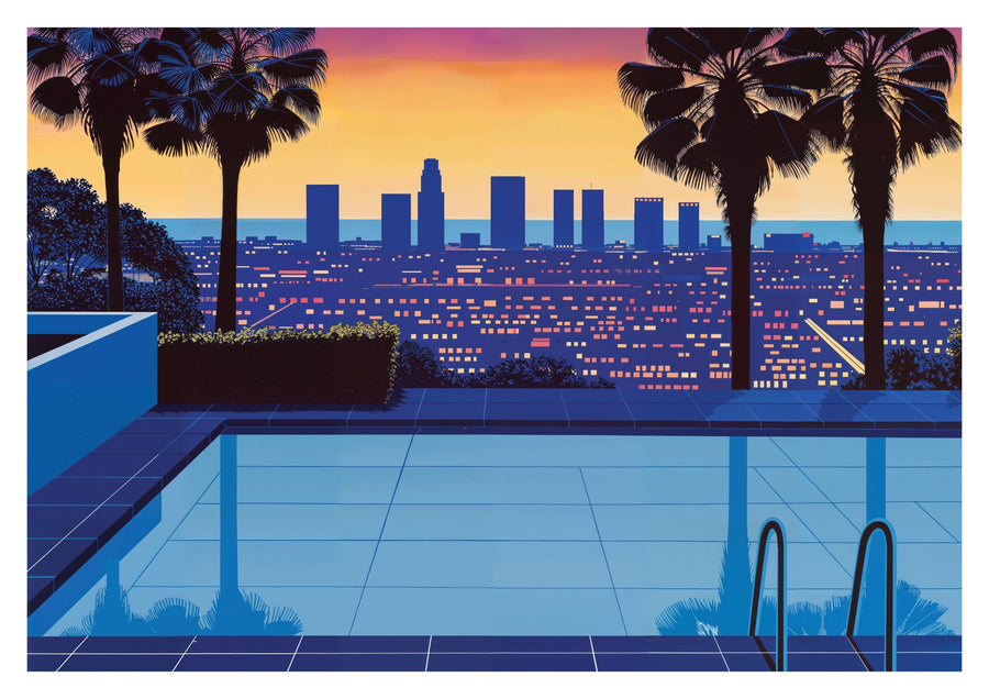 Rooftop Oasis - Black frame