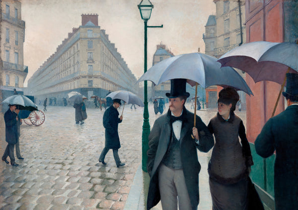 Rue de Paris ; jour de pluie