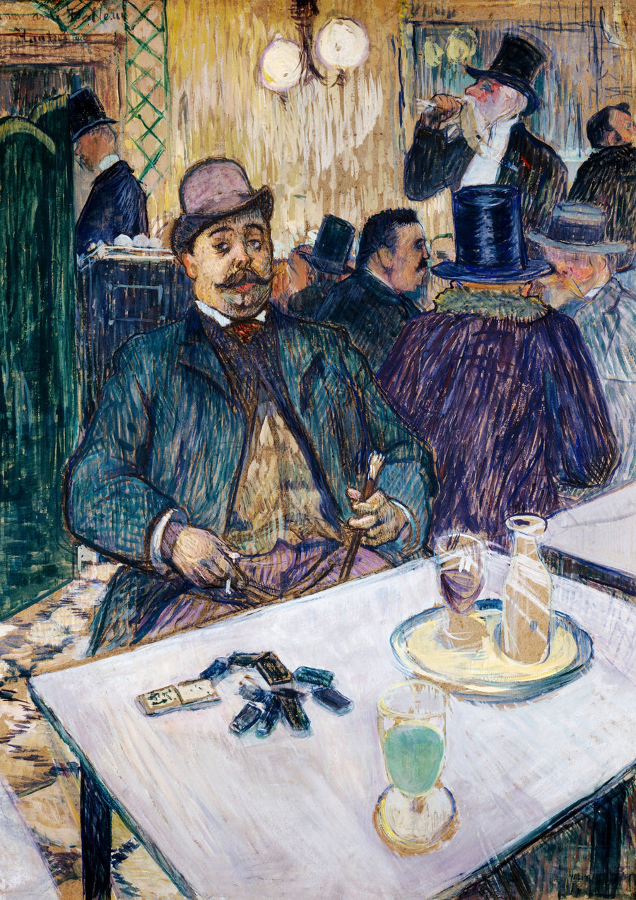 Herr Boileau im Café - Henri de Toulouse-Lautrec - Print only