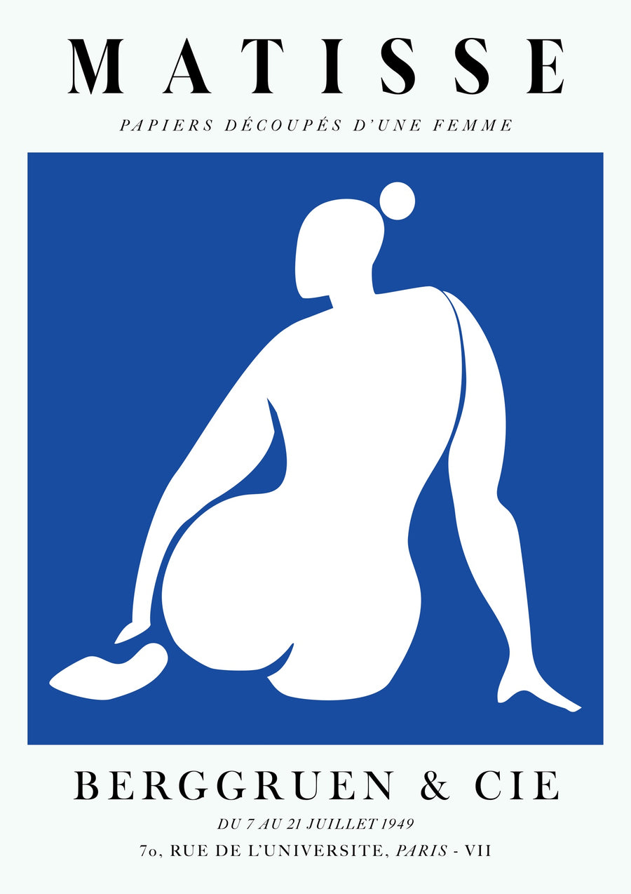 En Blå Kvinna, Bakdelen - Print only