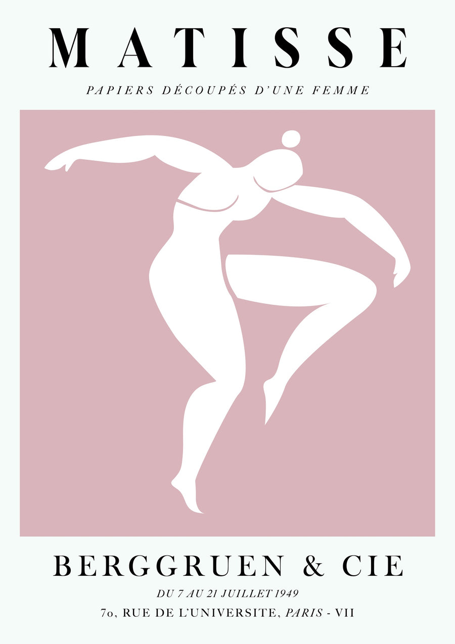 Une Femme Rose, Dansante - Print only