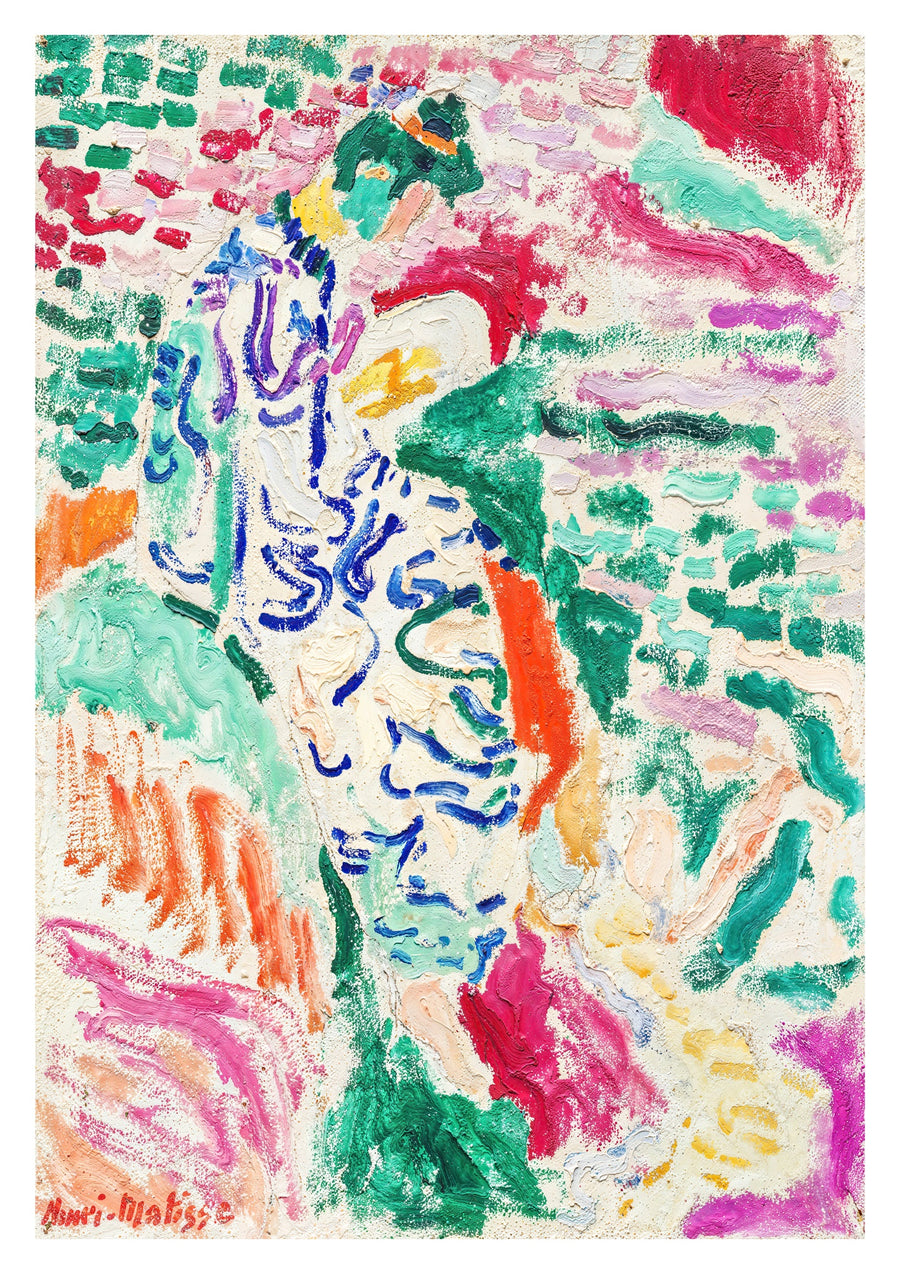 Vrouw naast het water - Print only