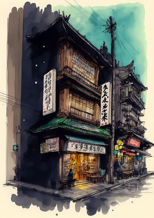 Etalage Aquarel