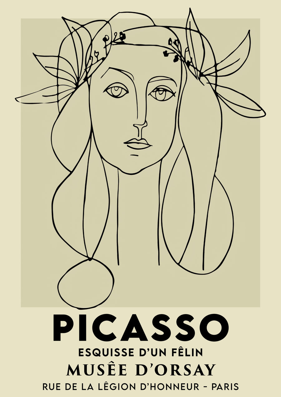 Visage de femme - Print only