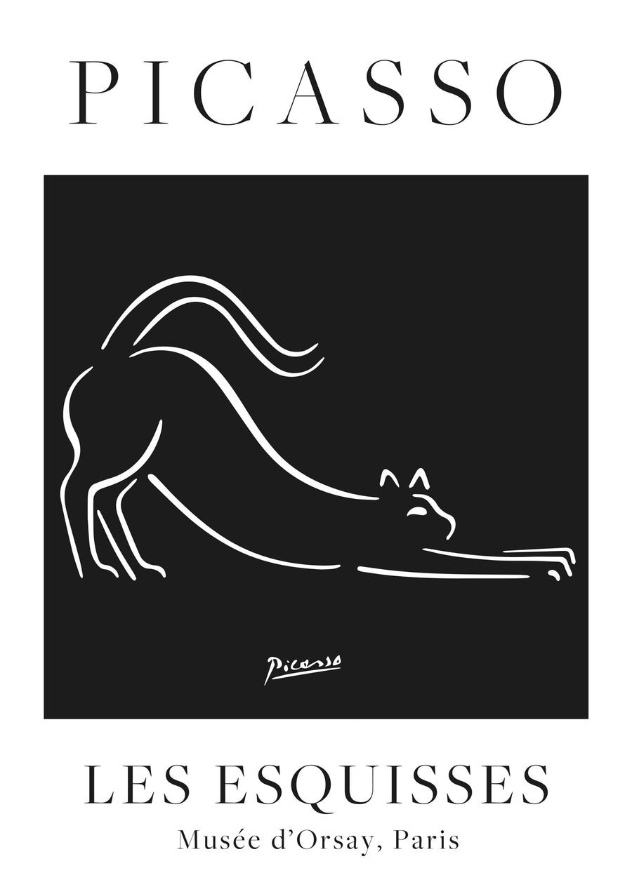 Schwarze Katze - Print only