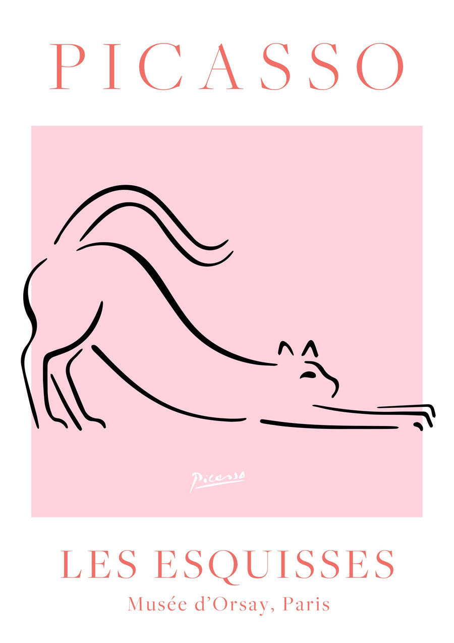 Rosa Katze - Print only