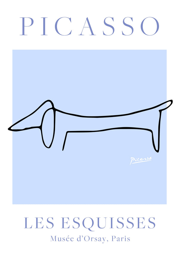 Chien bleu et blanc