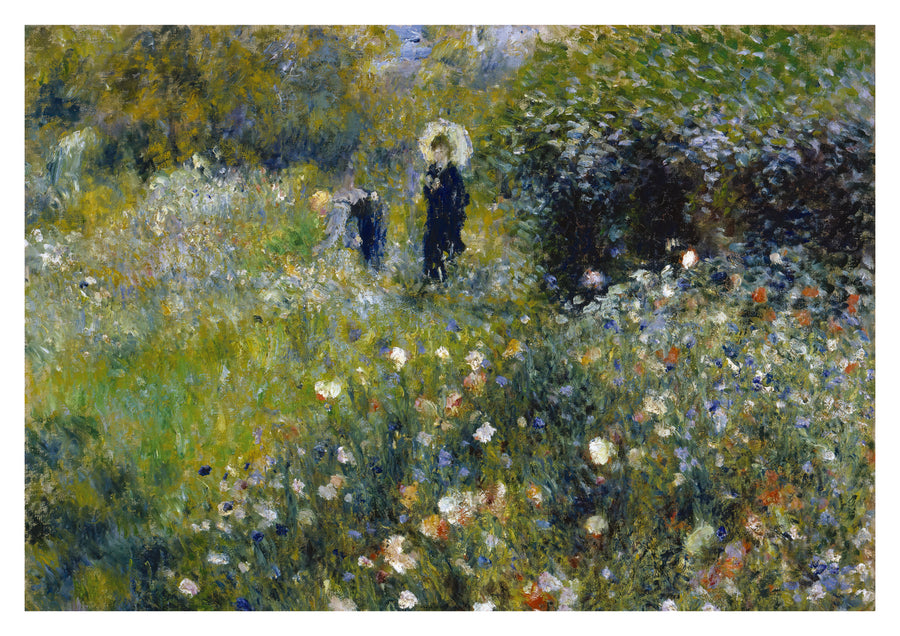 Woman with a Parasol in a Garden - Print only