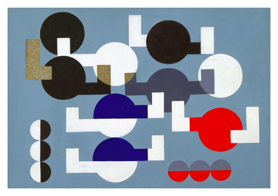 Samenstelling van cirkels en overlappende hoeken - Print only