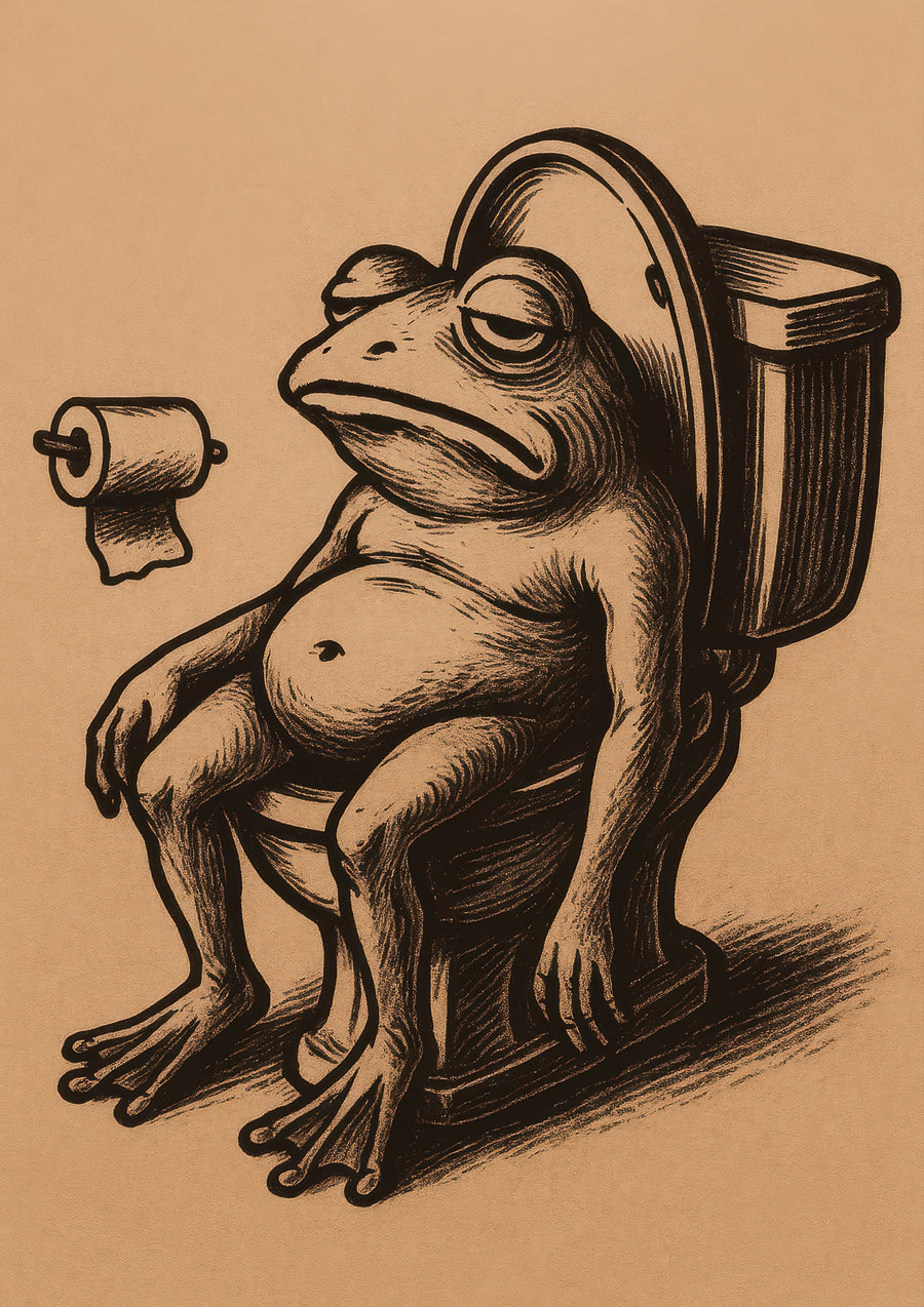 Frog Toilet - Print only