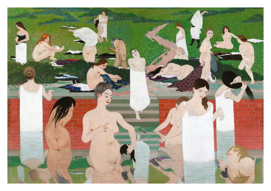 Bathing on a Summer Evening - Print only