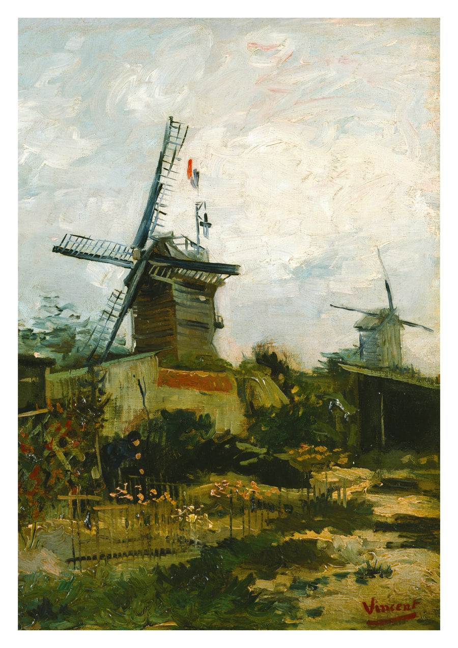 Moulins à vent sur Montmartre - Print only