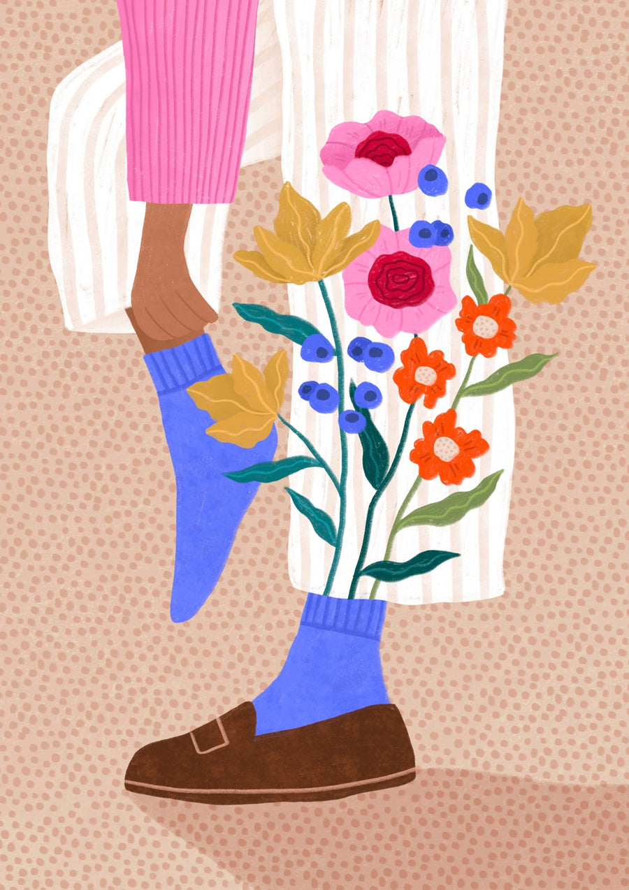 Blooming Socks - Print only