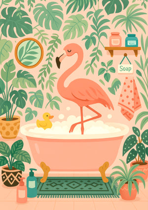 Flamingo Bath