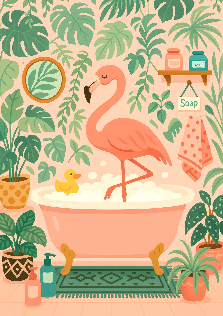 Flamingobad - Print only