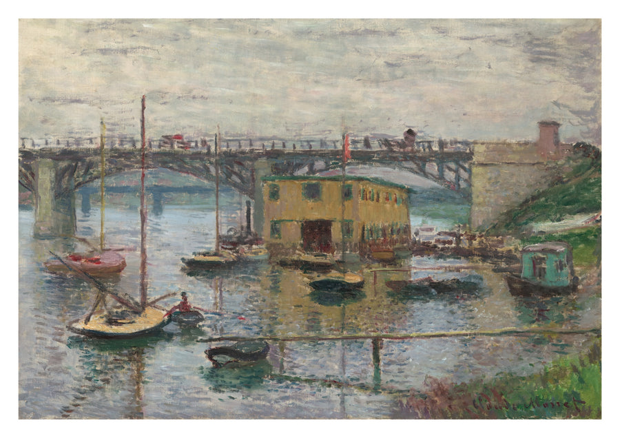 Bron vid Argenteuil på en grå dag - Print only