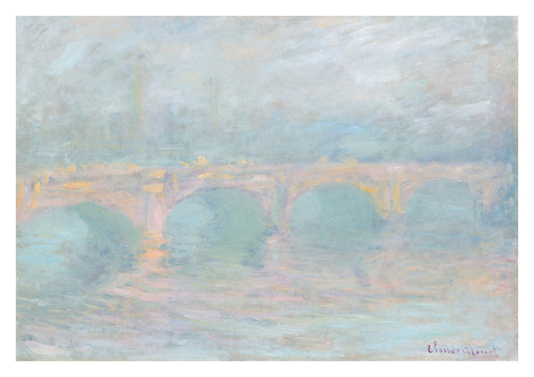 Waterloo-Brücke, London, bei Sonnenuntergang