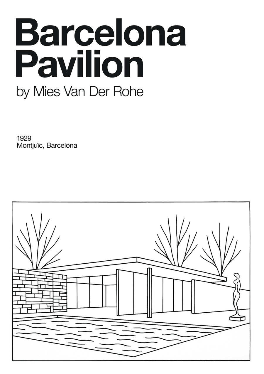 Pavillon de Barcelone - Print only