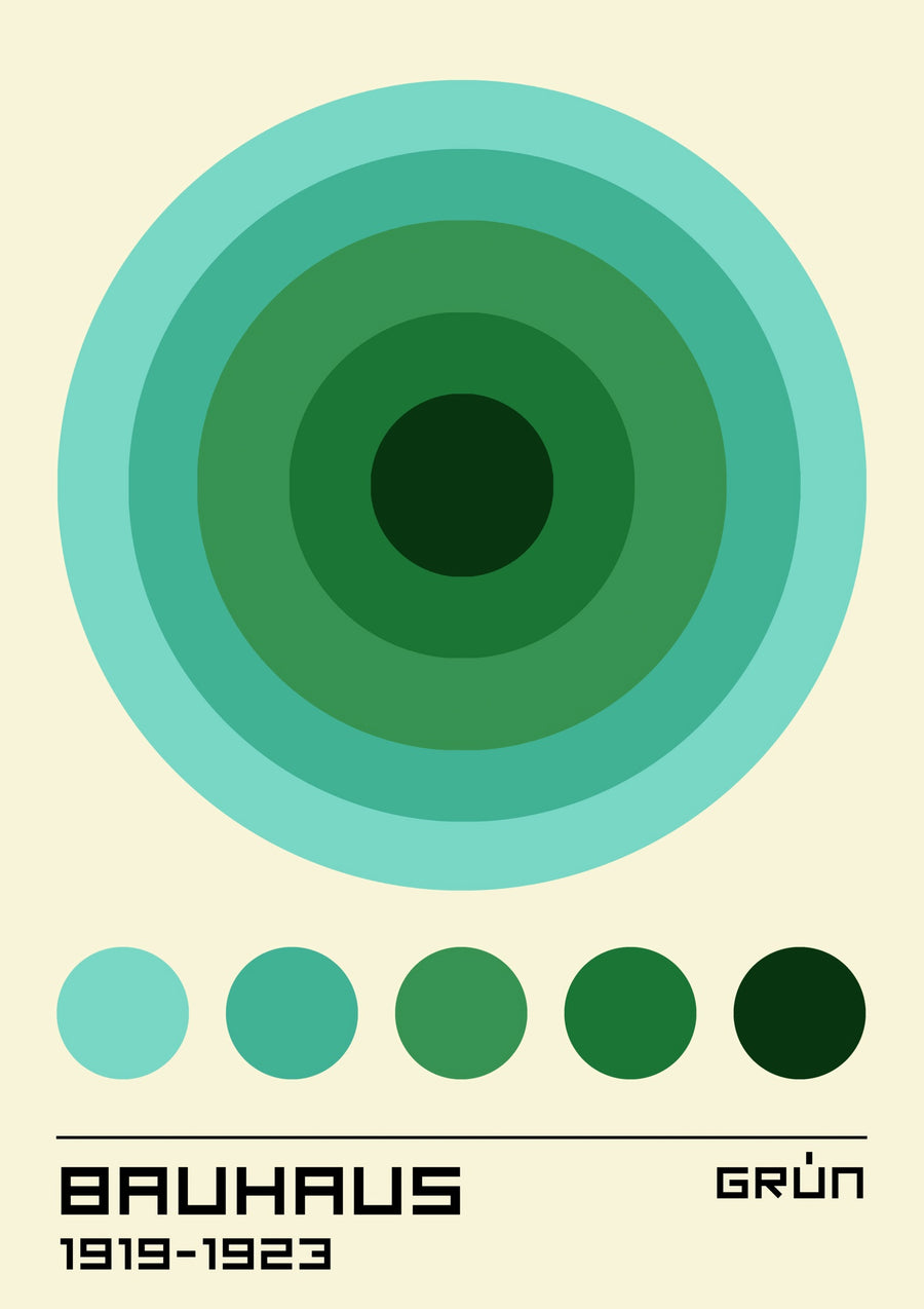Grüne Kreise - Print only