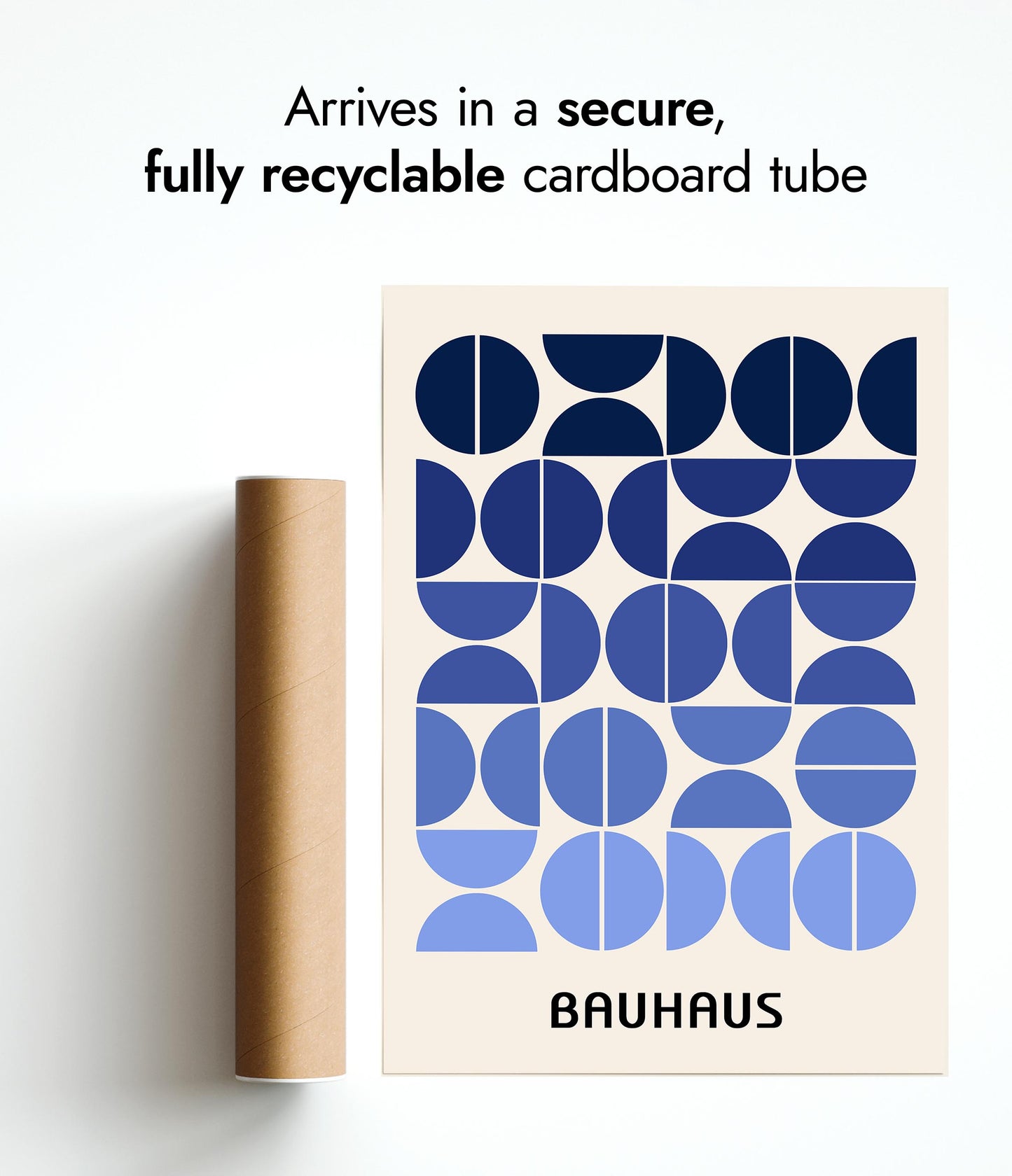 Ombre Blue Semi-Circles