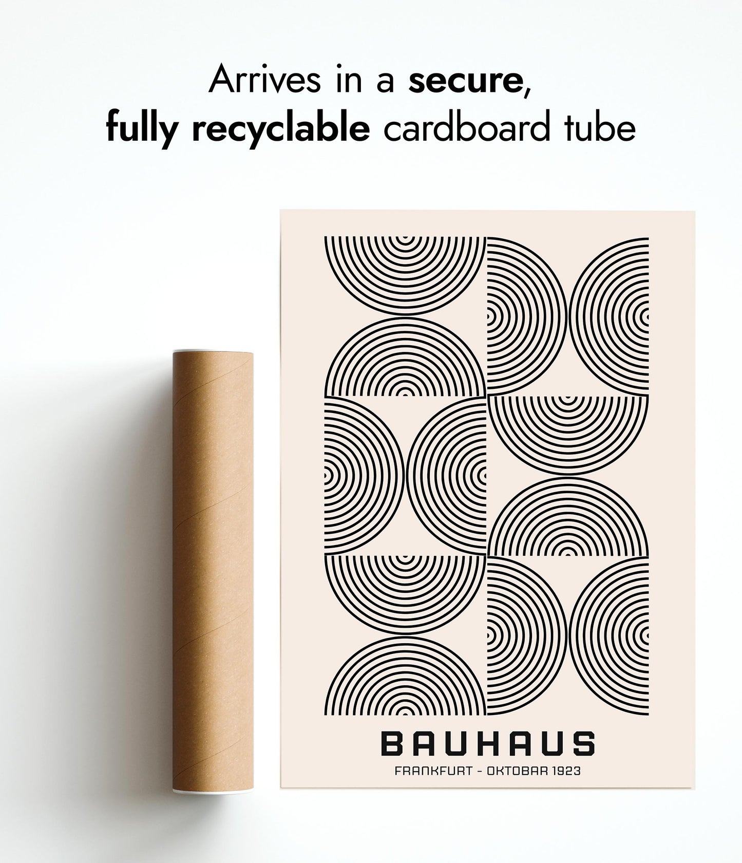 Black Concentric Semi-Circles