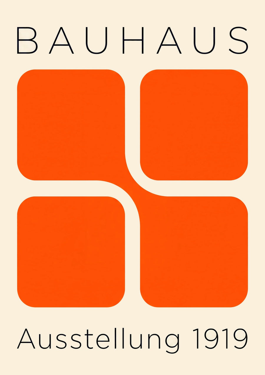 Orange grid - Print only