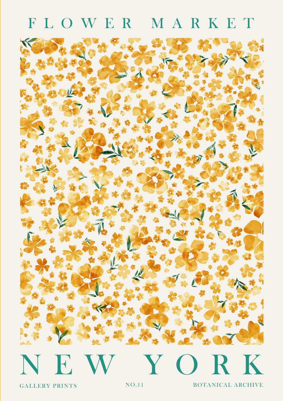 Marché aux fleurs de New York - Print only
