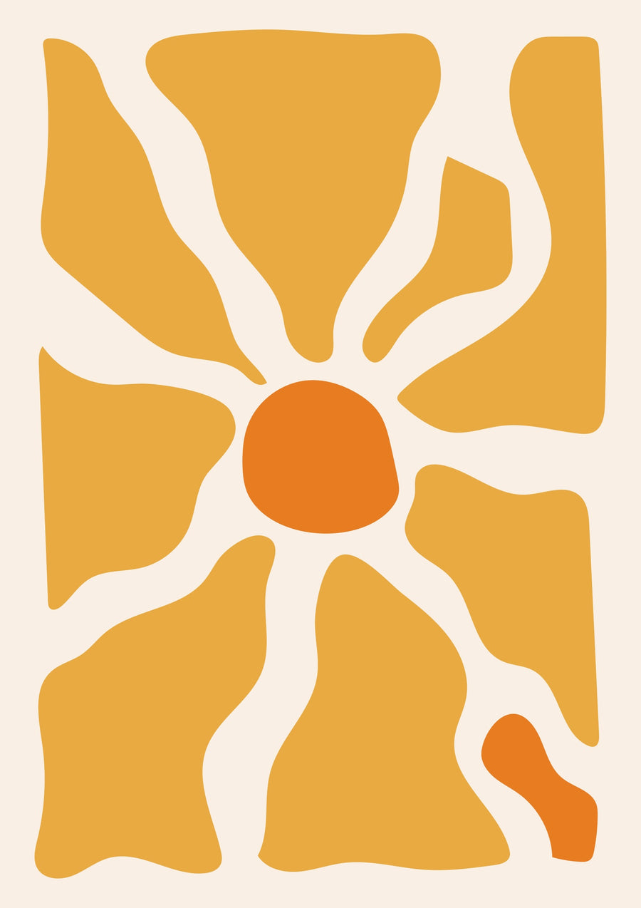 Zonnebloemzonsondergang - Print only